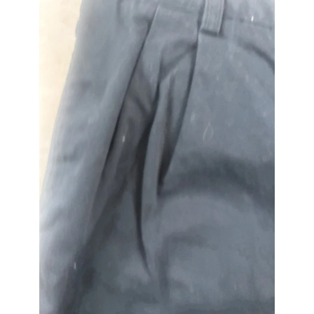 Chaps‎ Men's 31x7 Pleated Front 100% Cotton Chino Casual Shorts Navy Preppy